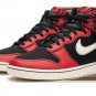 Dunk High Plaid - Black_Red