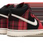 Dunk High Plaid - Black_Red