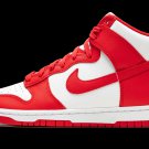 Dunk High White _ University Red