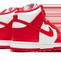 Dunk High White _ University Red