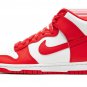 Dunk High White _ University Red