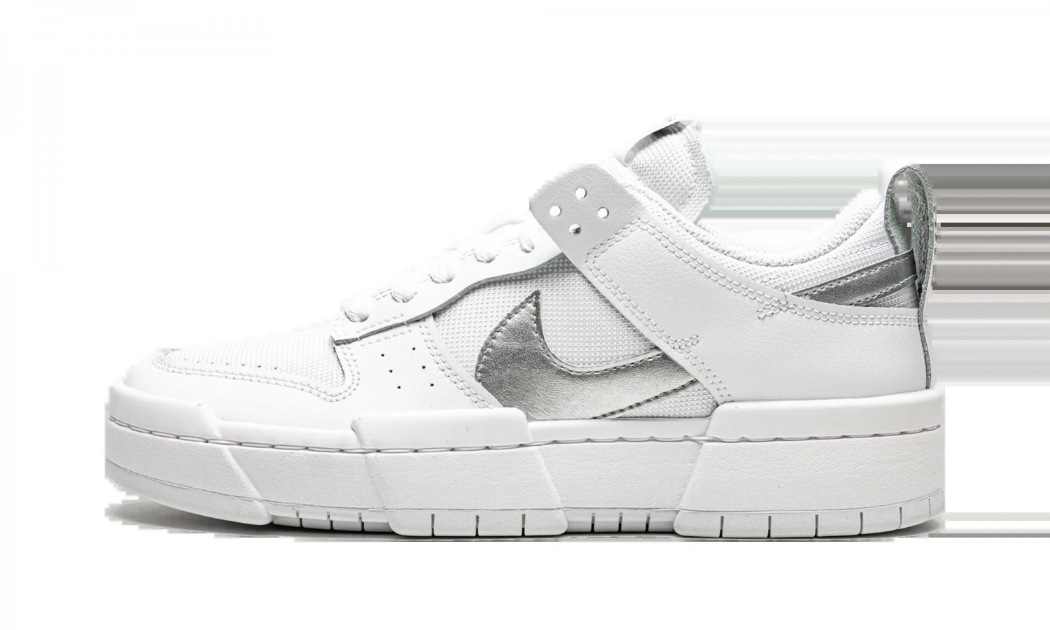 DUNK LO DISRUPT MNS WMNS White Silver