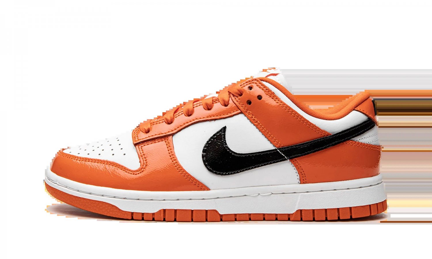DUNK LO MNS WMNS Orange _ Black Patent Leather