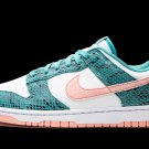 Dunk Low Snakeskin Washed Teal Bleached Coral