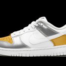 DUNK LOW WMNS Gold White Silver