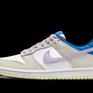 Nike Dunk Low Grade School Khaki Blue Pink