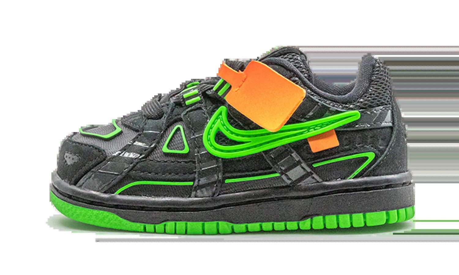 RUBBER DUNK TD Off-White - Green Strike
