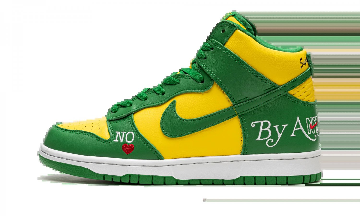 SB Dunk High Supreme - By Any Means - Green_Yellow