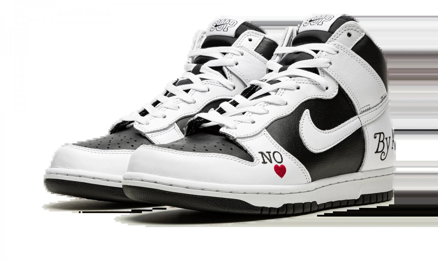 SB Dunk High Supreme - By Any Means - White_Black