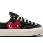 2025 & 2026 Chuck 70 Ox ï¼Comme Des Garçons PLAY ï¼ Half Heart Blackï¼