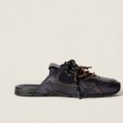 2025 & 2026 530 Sl Deco Calf Leather Mules Black