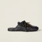 2025 & 2026 530 Sl Deco Calf Leather Mules Black