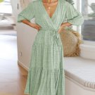 Summer Women high waist A Line Maxi Dress