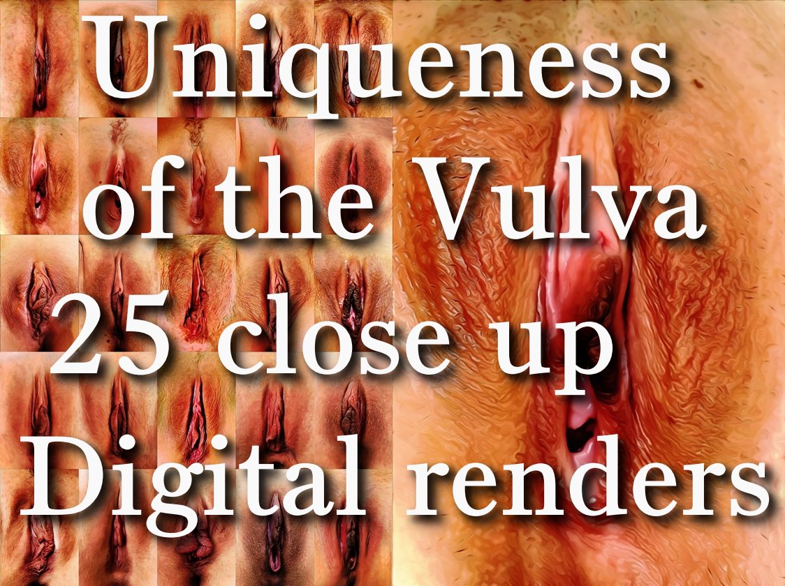 Uniqueness of the Vulva vol 1. Digital renders of 25 ladies vaginas - Adult content - download