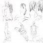 Printable erotic sketches of ladies & couples. Sexy sketches, erotic artwork - download