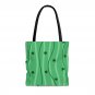 Green Stars and Stripes Tote Bag Medium