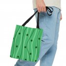 Green Stars and Stripes Tote Bag Small
