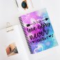 A True Love Story Never Ends with Colorful Heart Background Spiral Notebook Ruled Line