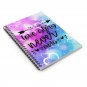 A True Love Story Never Ends with Colorful Heart Background Spiral Notebook Ruled Line