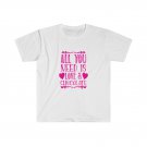 All You Need is Love and Chocolate Unisex Softstyle T-Shirt SMALL WHITE