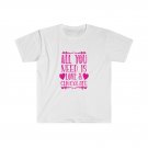 All You Need is Love and Chocolate Unisex Softstyle T-Shirt LARGE WHITE