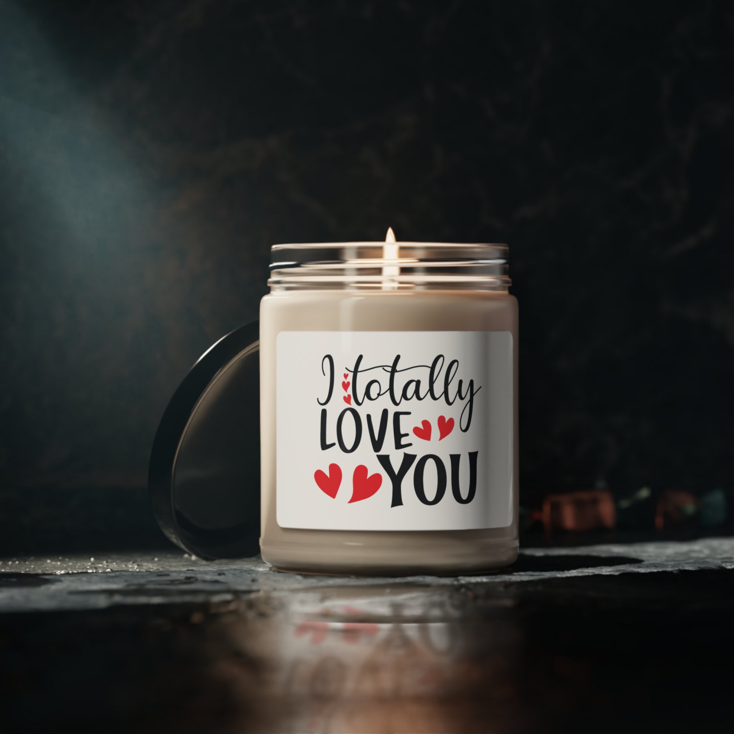 I Totally Love You Scented Soy Candle 9oz Anniversary Birthday Valentine's Day Apple Harvest