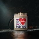 My Hearts Beats For You, Scented Soy Candle, 9oz Sea Salt + Orchid