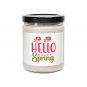 Hello Spring, Scented Soy Candle, 9oz White Sage + Lavender