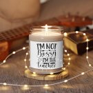 I'm Not Bossy I'm The Teacher, Scented Soy Candle, 9oz White Sage + Lavender