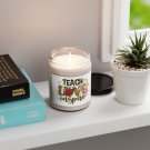 Teach Love Inspire, Scented Soy Candle, 9oz CLEAN COTTON