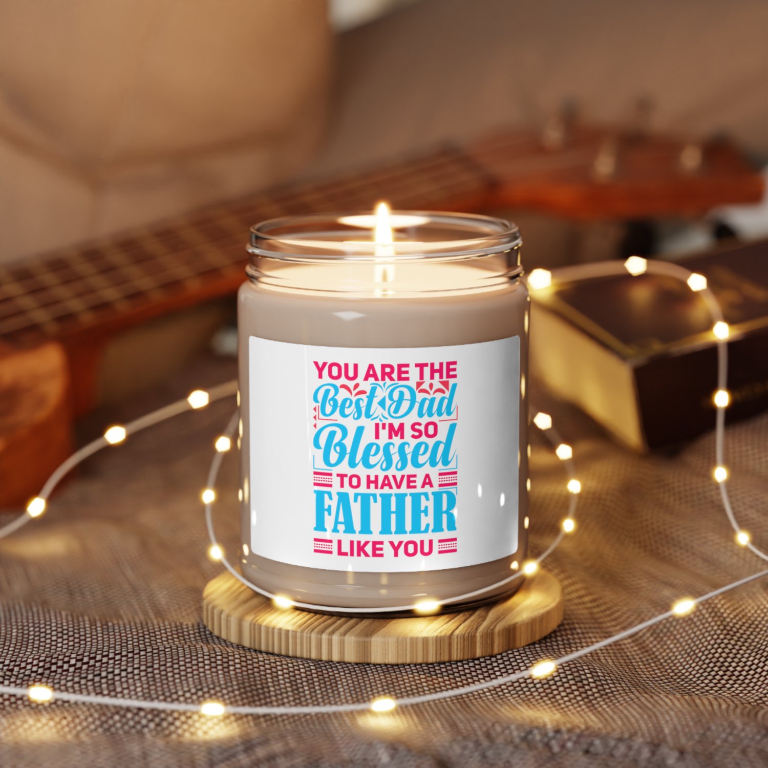 You Are The Best Dad, Scented Soy Candle, 9oz Apple Harvest