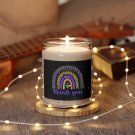Mardi Gras Rainbow, Scented Soy Candle, 9oz Apple Harvest