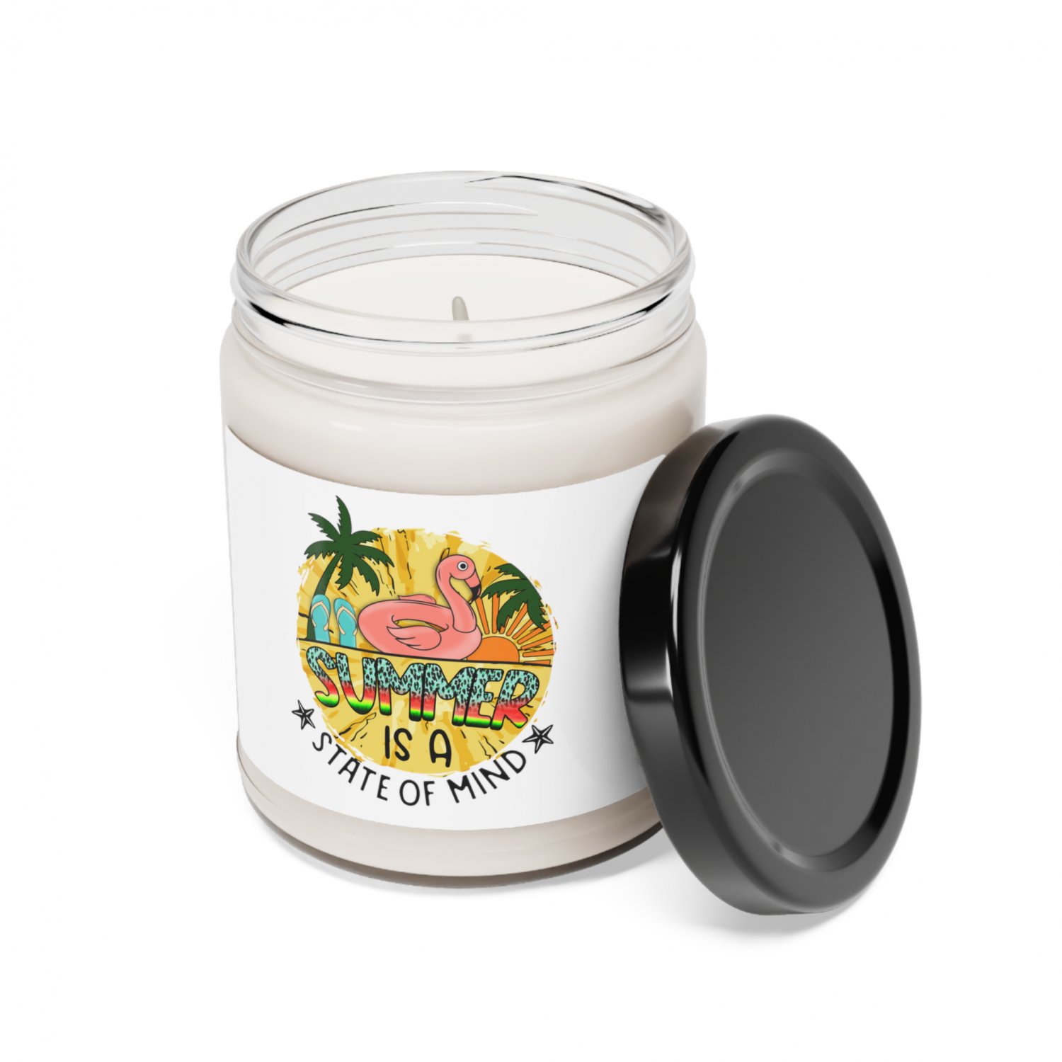 Summer Is A State Of Mind, Scented Soy Candle, 9oz Cinnamon Vanilla