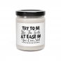 Try To Be Like The Turtle At Ease In Your Own Shell, Scented Soy Candle, 9oz Apple Harvest