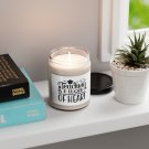 Teaching is a Work of Heart, Scented Soy Candle, 9oz White Sage + Lavender