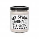 My Spirit Animal Is A Sloth, Scented Soy Candle, 9oz Cinnamon Vanilla