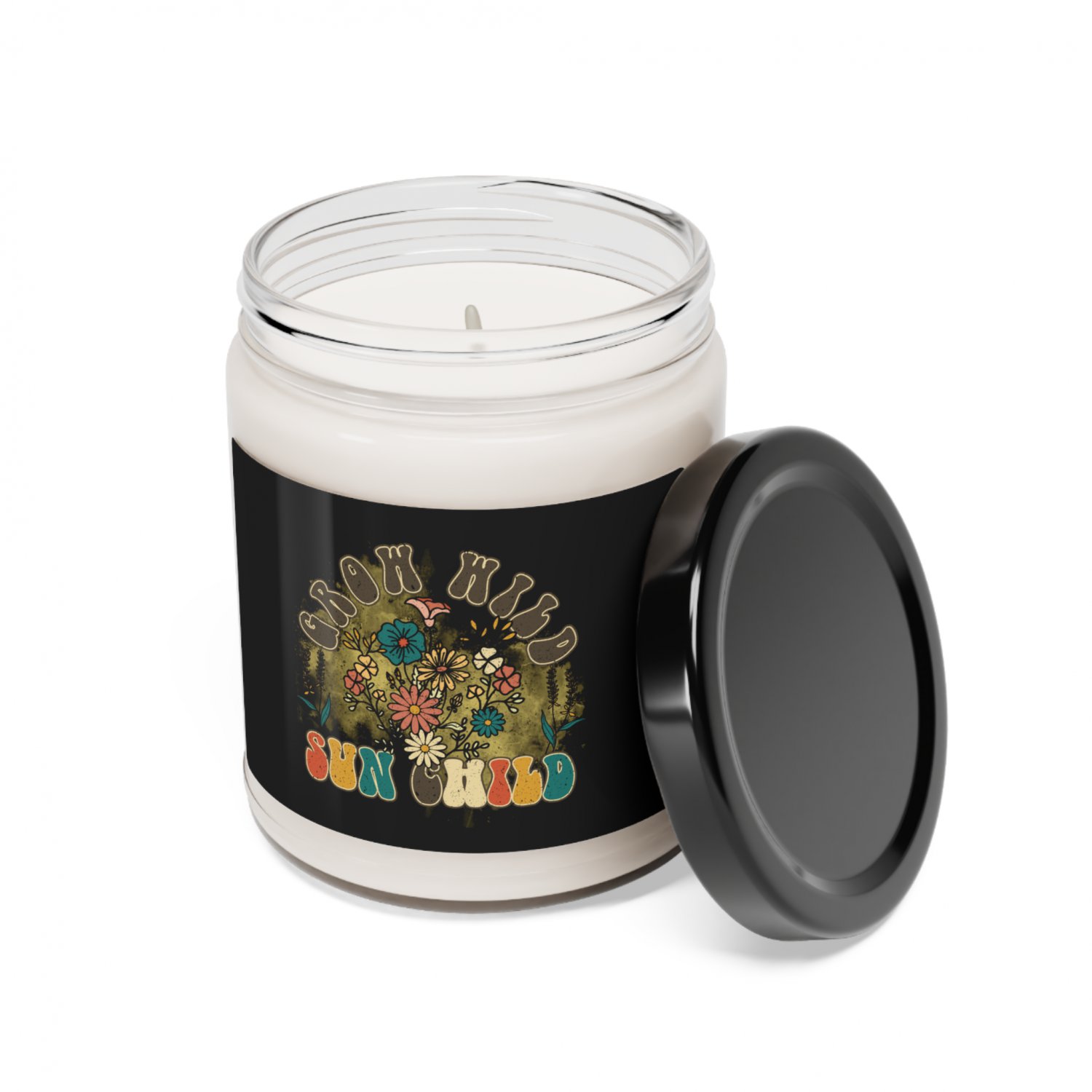Grow Wild Sun Child, Scented Soy Candle, 9oz White Sage + Lavender