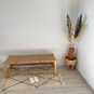 High quality Woven Leather Strap Bench, /Size B: (L 36 x H 16 x D 18) Inches