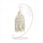White Fancy Lantern W/Stand