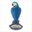 Blue Parrot Birdfeeder