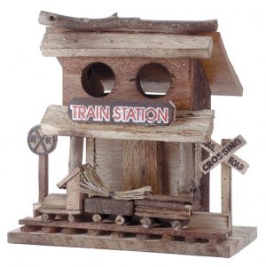'TRAIN STATION' BIRDHOUSE