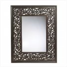 CARVED LEAF-FRAMED MIRROR