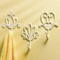 ANTIQUE IVORY IRON HOOKS