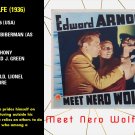 Meet Nero Wolfe (1936) Herbert Biberman Edward Arnold, Lionel Stander