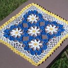 Pocketful of Daisies Hand Crochet Doily - **NEW**