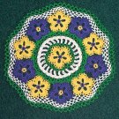 Patch of Posies Hand Crochet Doily - **NEW**