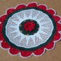 Christmas Fanfare Holiday Hand Crochet Doily - **NEW**