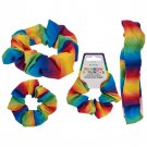 LGBT Pride - Hair Band Rainbow Scrunchie 11 x 3 cm / 2.5 x 1.2 inch