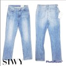 SIWY Denim Jackie High Rise Slim Straight Crop In The Look Of Love Size 28 NEW
