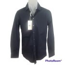 Christian Lacroix Men's Contemporary Fit Button Down Shirt Navy Size Small 14.5